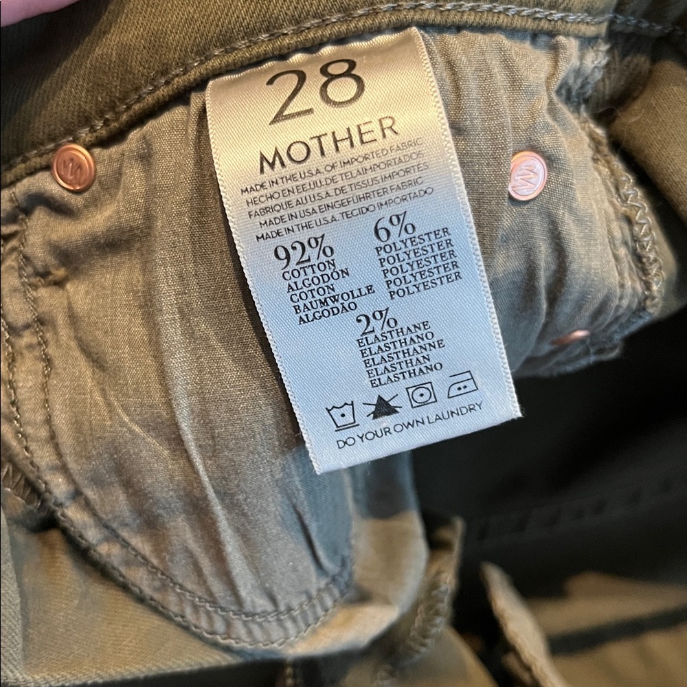 MOTHER Women's Olive Skinny Jeans - Picture 3 of 4